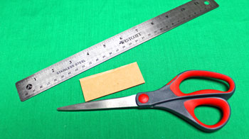 Yarn Elf Ornament step 7 measure and cut small stiff card